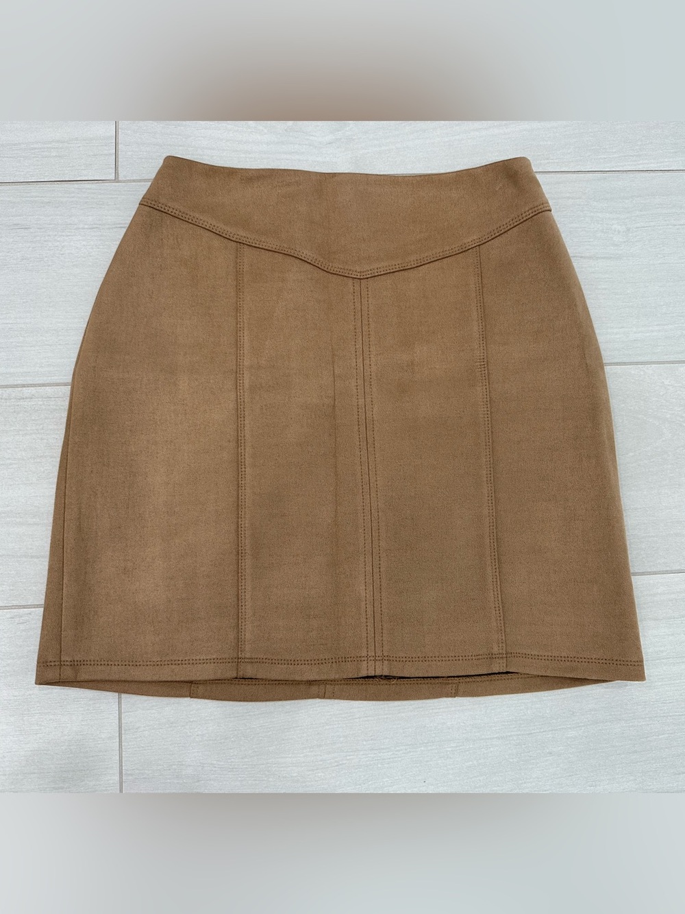 White House Black Market Suede Mini Skirt Size 2